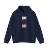 Bean 22 Columbus Hockey Union Blue Vertical Design Unisex Hooded Sweatshirt