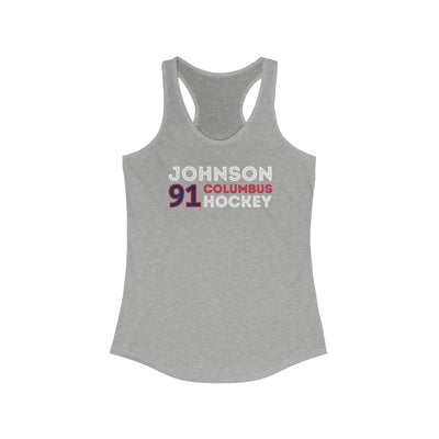 Johnson 91 Columbus Hockey Grafitti Wall Design Women's Ideal Racerback Tank Top