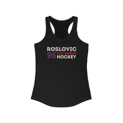 Roslovic 96 Columbus Hockey Grafitti Wall Design Women's Ideal Racerback Tank Top