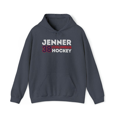 Jenner 38 Columbus Hockey Grafitti Wall Design Unisex Hooded Sweatshirt