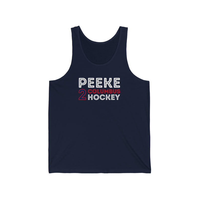 Peeke 2 Columbus Hockey Grafitti Wall Design Unisex Jersey Tank Top