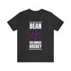 Bean 22 Columbus Hockey Union Blue Vertical Design Unisex T-Shirt