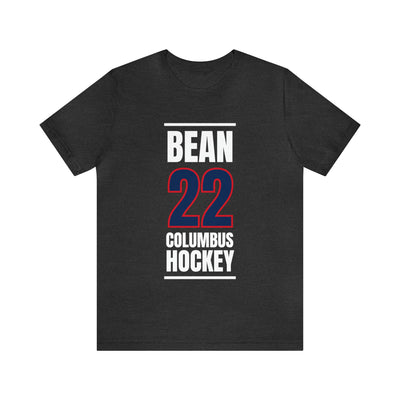 Bean 22 Columbus Hockey Union Blue Vertical Design Unisex T-Shirt