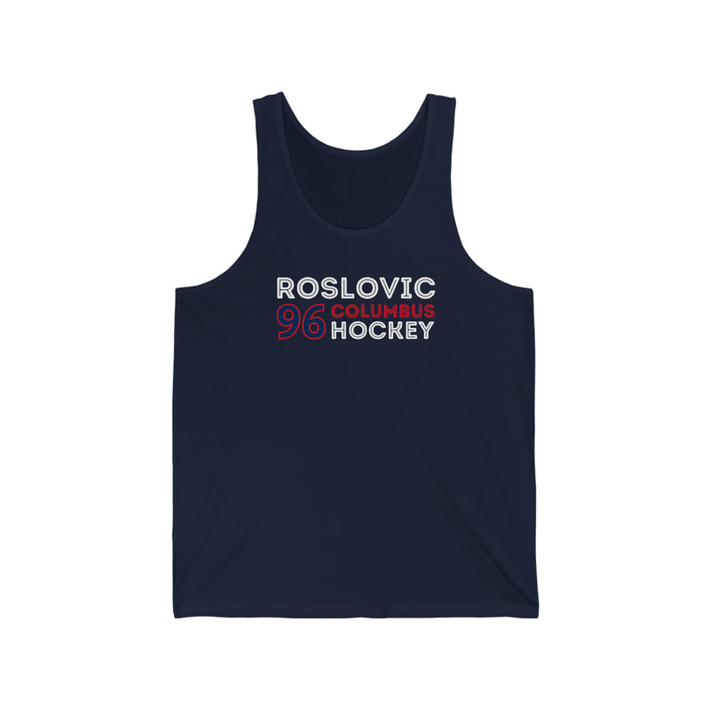 Roslovic 96 Columbus Hockey Grafitti Wall Design Unisex Jersey Tank Top