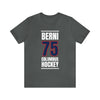 Berni 75 Columbus Hockey Union Blue Vertical Design Unisex T-Shirt