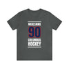 Merzlikins 90 Columbus Hockey Union Blue Vertical Design Unisex T-Shirt