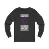 Danforth 17 Columbus Hockey Union Blue Vertical Design Unisex Jersey Long Sleeve Shirt