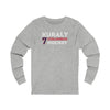 Kuraly 7 Columbus Hockey Grafitti Wall Design Unisex Jersey Long Sleeve Shirt