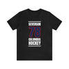 Severson 78 Columbus Hockey Union Blue Vertical Design Unisex T-Shirt