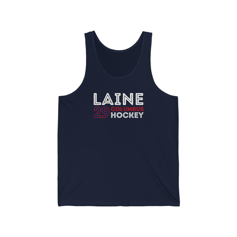 Laine 29 Columbus Hockey Grafitti Wall Design Unisex Jersey Tank Top