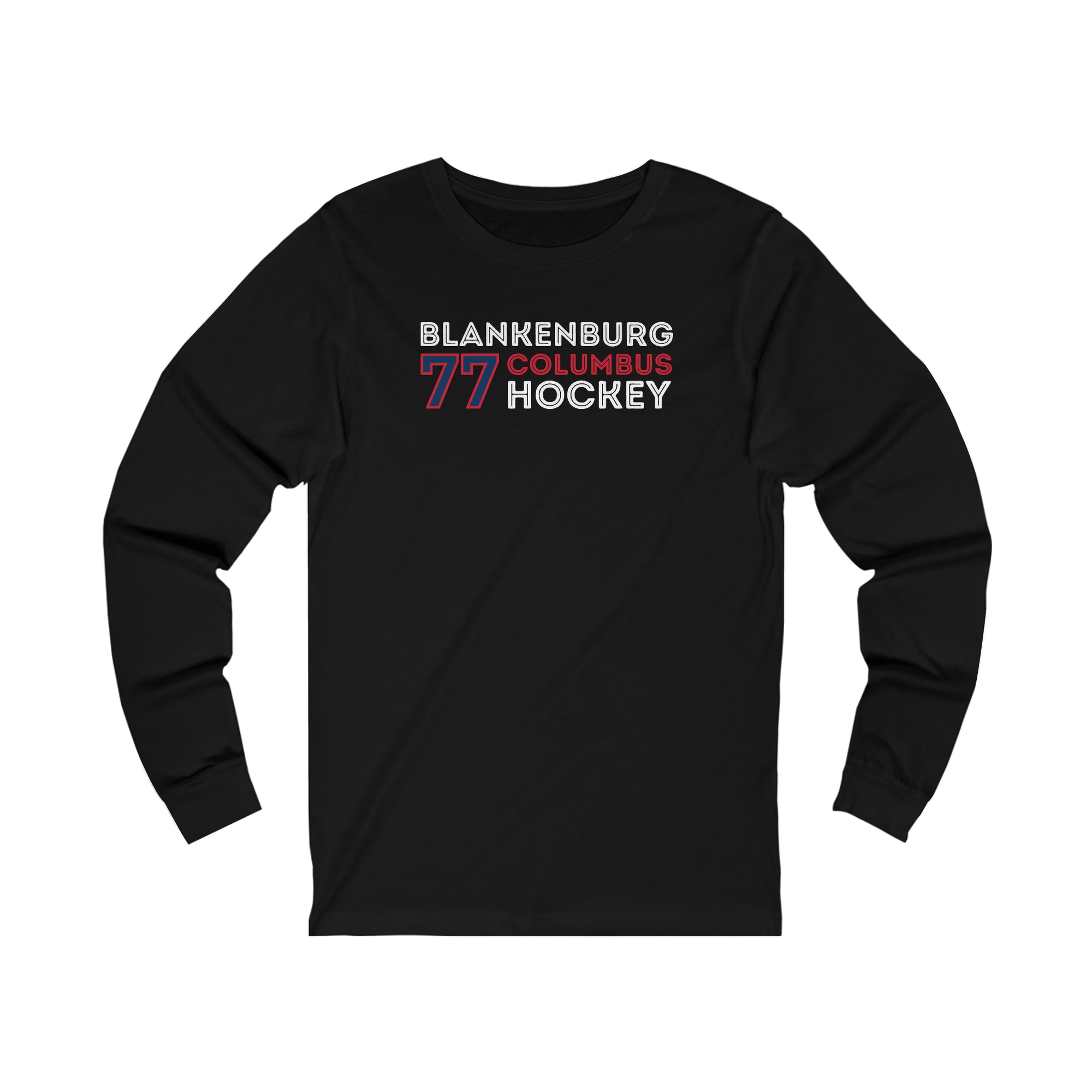 Blankenburg 77 Columbus Hockey Grafitti Wall Design Unisex Jersey Long Sleeve Shirt