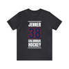 Jenner 38 Columbus Hockey Union Blue Vertical Design Unisex T-Shirt