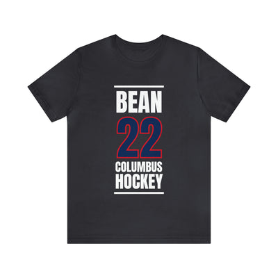 Bean 22 Columbus Hockey Union Blue Vertical Design Unisex T-Shirt
