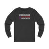 Werenski 8 Columbus Hockey Grafitti Wall Design Unisex Jersey Long Sleeve Shirt