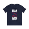 Bean 22 Columbus Hockey Union Blue Vertical Design Unisex T-Shirt