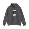 Blankenburg 77 Columbus Hockey Union Blue Vertical Design Unisex Hooded Sweatshirt