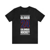Olivier 24 Columbus Hockey Union Blue Vertical Design Unisex T-Shirt