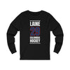Laine 29 Columbus Hockey Union Blue Vertical Design Unisex Jersey Long Sleeve Shirt