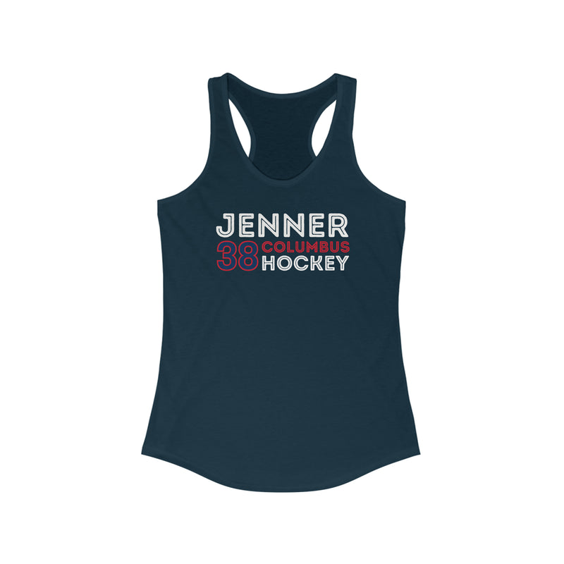 Jenner 38 Columbus Hockey Grafitti Wall Design Women's Ideal Racerback Tank Top