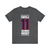 Fantilli 11 Columbus Hockey Union Blue Vertical Design Unisex T-Shirt