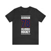 Severson 78 Columbus Hockey Union Blue Vertical Design Unisex T-Shirt