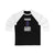 Werenski 8 Columbus Hockey Union Blue Vertical Design Unisex Tri-Blend 3/4 Sleeve Raglan Baseball Shirt