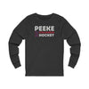 Peeke 2 Columbus Hockey Grafitti Wall Design Unisex Jersey Long Sleeve Shirt