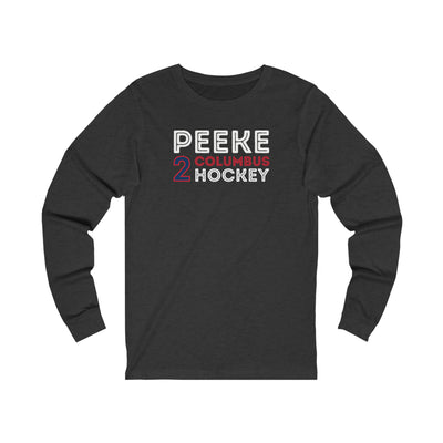 Peeke 2 Columbus Hockey Grafitti Wall Design Unisex Jersey Long Sleeve Shirt