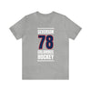 Severson 78 Columbus Hockey Union Blue Vertical Design Unisex T-Shirt