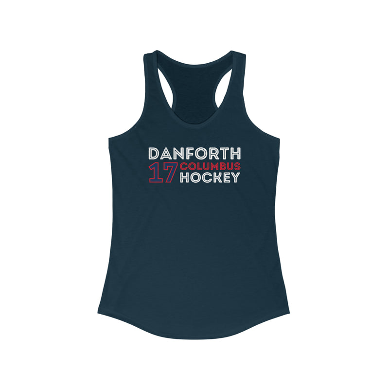 Danforth 17 Columbus Hockey Grafitti Wall Design Women's Ideal Racerback Tank Top