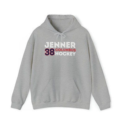 Jenner 38 Columbus Hockey Grafitti Wall Design Unisex Hooded Sweatshirt