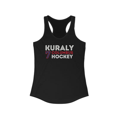 Kuraly 7 Columbus Hockey Grafitti Wall Design Women's Ideal Racerback Tank Top
