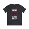 Danforth 17 Columbus Hockey Union Blue Vertical Design Unisex T-Shirt