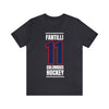 Fantilli 11 Columbus Hockey Union Blue Vertical Design Unisex T-Shirt