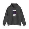 Marchenko 86 Columbus Hockey Union Blue Vertical Design Unisex Hooded Sweatshirt