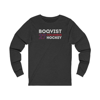 Boqvist 27 Columbus Hockey Grafitti Wall Design Unisex Jersey Long Sleeve Shirt