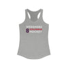 Werenski 8 Columbus Hockey Grafitti Wall Design Women's Ideal Racerback Tank Top