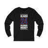 Olivier 24 Columbus Hockey Union Blue Vertical Design Unisex Jersey Long Sleeve Shirt