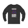Gudbranson 44 Columbus Hockey Union Blue Vertical Design Unisex Jersey Long Sleeve Shirt