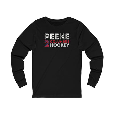 Peeke 2 Columbus Hockey Grafitti Wall Design Unisex Jersey Long Sleeve Shirt
