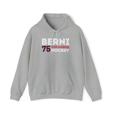 Berni 75 Columbus Hockey Grafitti Wall Design Unisex Hooded Sweatshirt