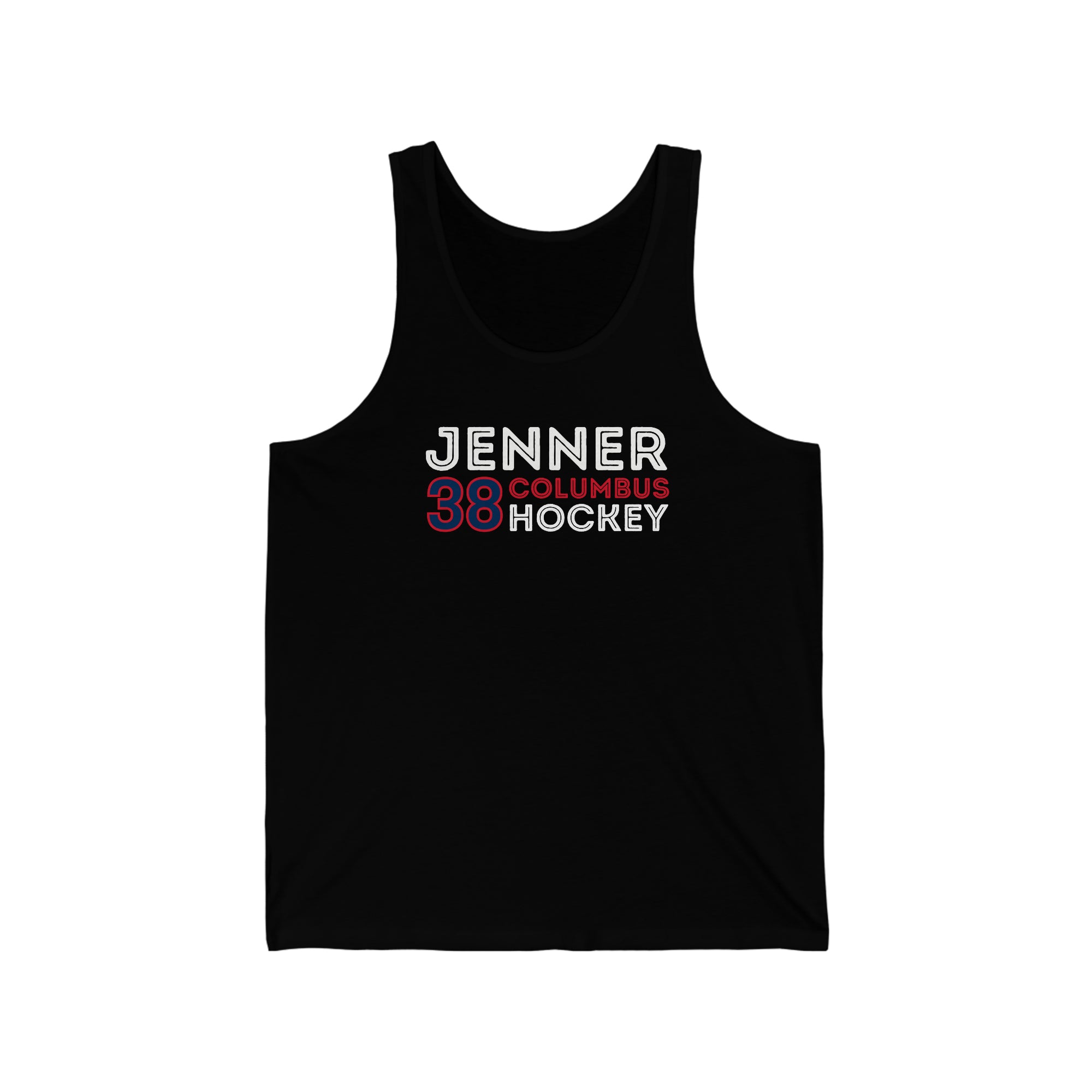 Jenner 38 Columbus Hockey Grafitti Wall Design Unisex Jersey Tank Top