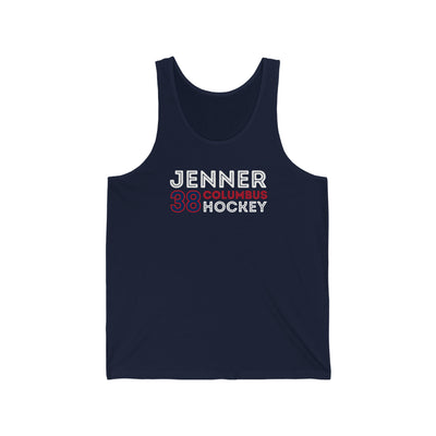 Jenner 38 Columbus Hockey Grafitti Wall Design Unisex Jersey Tank Top