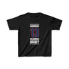 Gaudreau 13 Columbus Hockey Union Blue Vertical Design Kids Tee