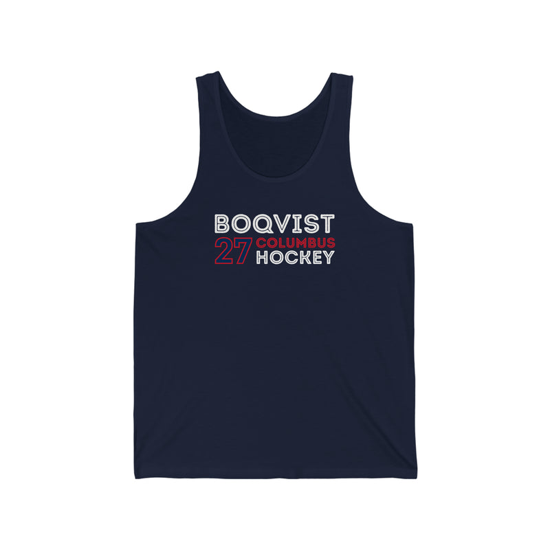 Boqvist 27 Columbus Hockey Grafitti Wall Design Unisex Jersey Tank Top