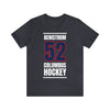 Bemstrom 52 Columbus Hockey Union Blue Vertical Design Unisex T-Shirt