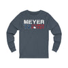 Meyer 72 Columbus Hockey Unisex Jersey Long Sleeve Shirt