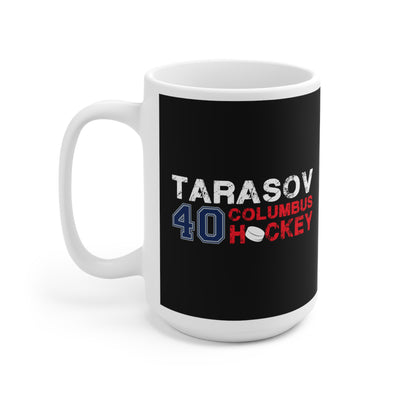 Tarasov 40 Columbus Hockey Ceramic Coffee Mug In Black, 15oz