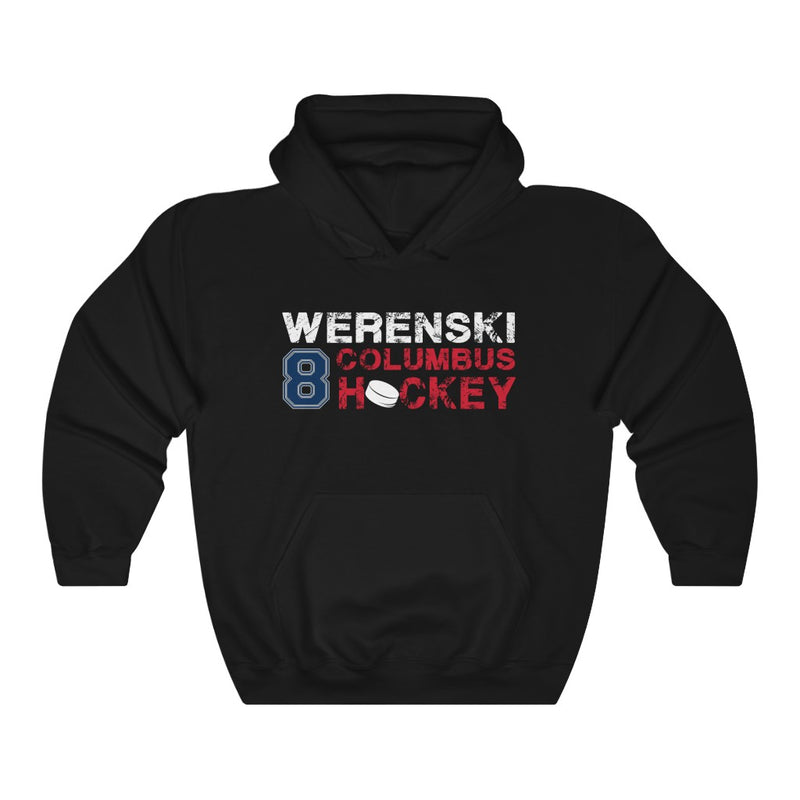 Werenski 8 Columbus Hockey Unisex Hooded Sweatshirt