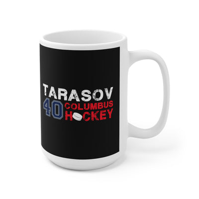 Tarasov 40 Columbus Hockey Ceramic Coffee Mug In Black, 15oz